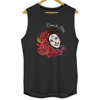 Funny Vintage Style Tshirt For Como La Flor - Selena Quintanilla Day Of The Dead Sugar Skull----Eeuhfbf Unisex Tank Top | Favorety DE