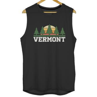 Funny Vintage Vermont Retro Logo Unisex Tank Top | Favorety