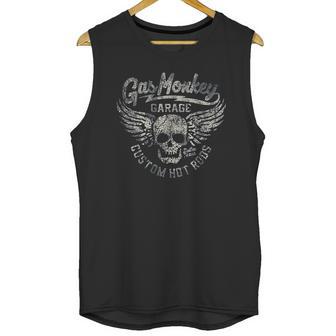 Gas Monkey Garage Skull Wings Custom Hot Rods Unisex Tank Top | Favorety