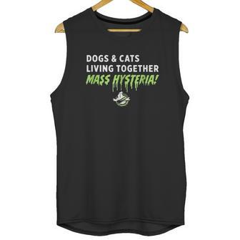 Ghostbusters Dogs And Cats Living Together Unisex Tank Top | Favorety UK