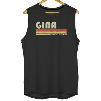 Gina Gift Name Personalized Retro Vintage 80S 90S Birthday Unisex Tank Top | Favorety UK