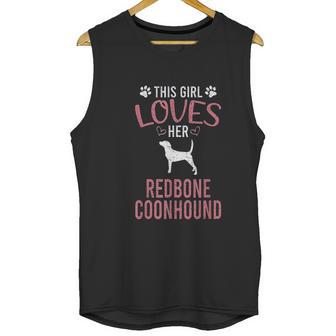 This Girl Loves Her Redbone Coonhound Dog Lover Unisex Tank Top | Favorety CA