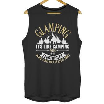 Glamping Its Like Camping With Electricity Unisex Tank Top | Favorety DE