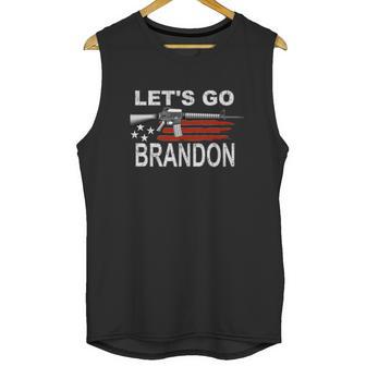 Lets Go Brandon Ar15 Stars And Stripes Unisex Tank Top | Favorety DE