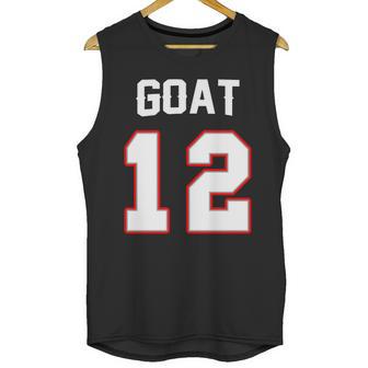 The Goat 12 Jersey 5 Time Champ New England Football Unisex Tank Top | Favorety DE