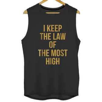 Gold Law Of Yah Yahweh Yeshua Torah Hebrew Roots Unisex Tank Top | Favorety