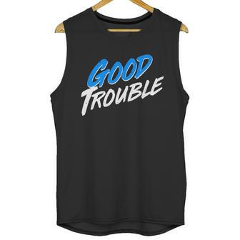 Good Trouble John Lewis Tribute Brush Stroke Unisex Tank Top | Favorety UK