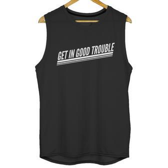 Get In Good Trouble Rep John Lewis Quote Unisex Tank Top | Favorety DE