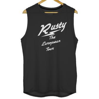 The Goozler Rusty European Tour Unisex Tank Top | Favorety