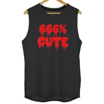 Goth Halloween 666 Cute Unisex Tank Top | Favorety CA