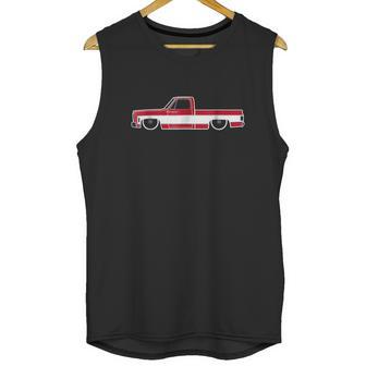 Gravy Gear 73 87 Squarebody Two Tone Red White Truck Unisex Tank Top | Favorety UK