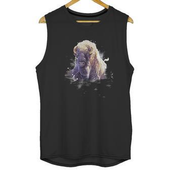 Great Native American White Buffalo Sacred Unisex Tank Top | Favorety UK