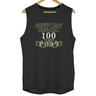 Green Bay 100 Year Anniversary Vintage Football Unisex Tank Top | Favorety DE