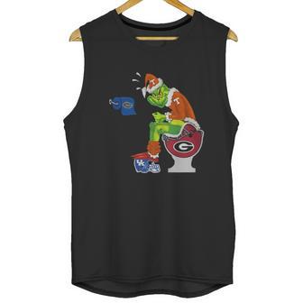 Grinch Santa Tennessee Volunteers Toilet Unisex Tank Top | Favorety CA