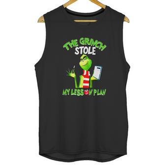 The Grinch Stole My Lesson Plan Unisex Tank Top | Favorety DE