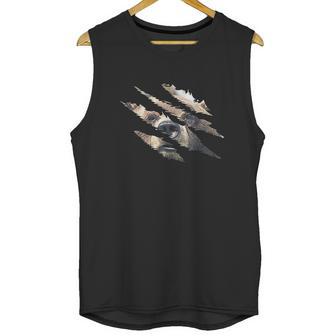 Grizzly Bear Head Claw Effect Bear Slash Claw Bear Lover Unisex Tank Top | Favorety DE