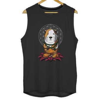 Guinea Pig Zen Yoga Meditation Cavy Sacred Geometry Unisex Tank Top | Favorety AU