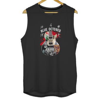 Guitar Blue October Signatures Shirt Unisex Tank Top | Favorety UK