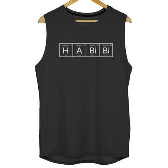 Habibi Funny Arabic Lebanese Word Periodic Table Unisex Tank Top | Favorety DE