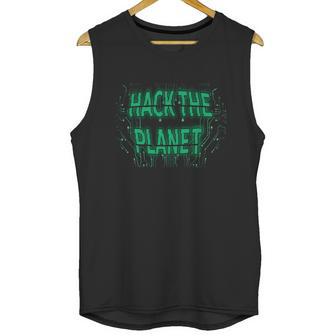 Hack The Planet Gift Great Gift For Computer Hackers Coders Gift Graphic Design Printed Casual Daily Basic Unisex Tank Top | Favorety