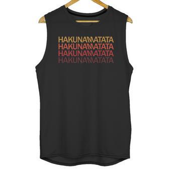 Hakuna Matata Sunset Colors Unisex Tank Top | Favorety DE