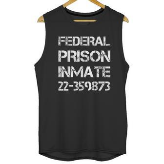 Halloween Federal Prison Jail Inmate Prisoner Costume Unisex Tank Top | Favorety UK