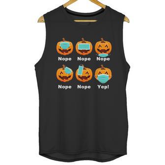 Halloween Pandemic Pumpkin Mask Funny Cute Unisex Tank Top | Favorety AU