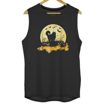 Halloween Ragdoll Cat Pumpkin Moonlight Bats Unisex Tank Top | Favorety CA