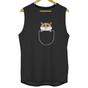 Hamster In Faux Pocket Unisex Tank Top | Favorety DE