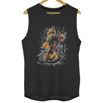 Hand Painted Little Fox Unisex Tank Top | Favorety CA