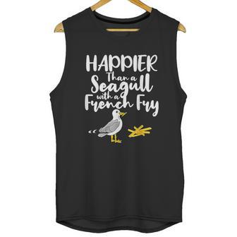 Happier Than A Seagull With A French Fry Funny Summer Unisex Tank Top | Favorety CA