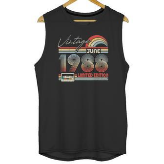 Happy 33Rd Birthday Vintage June 1988 33 Years Old Unisex Tank Top | Favorety UK