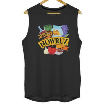 Happy Nowruz Iranian Persian New Year Haft Seen Arrangement Unisex Tank Top | Favorety DE