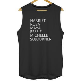 Harriet Rosa Maya Bessie Michelle Sojourner Black History Unisex Tank Top | Favorety AU