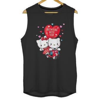 Hello Kitty And Dear Daniel Anywhere With You Valentine Unisex Tank Top | Favorety