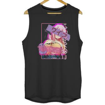 Hentai Vaporwave Concept Design Lewd Japanese Oppai Girl Unisex Tank Top | Favorety AU