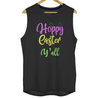 Hoppy Happy Easter Yall Southern Unisex Tank Top | Favorety AU