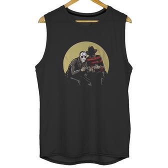 Horror Scary Movie Villains Playing Video Games Unisex Tank Top | Favorety DE