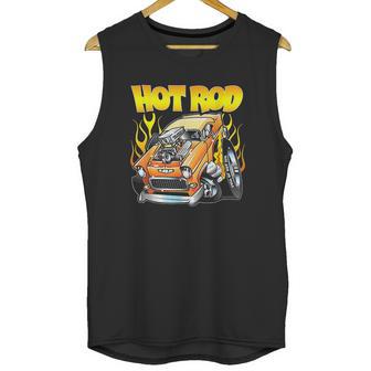 Hot Rod 55 Gasser Blown Jacked Up Flames Car Unisex Tank Top | Favorety AU