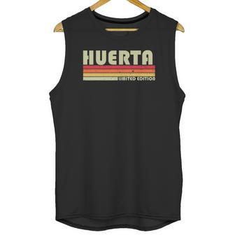 Huerta Surname Funny Retro Vintage 80S 90S Family Reunion Unisex Tank Top | Favorety UK