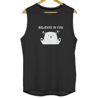 Ice Bear Believes In You Polar Bear Unisex Tank Top | Favorety AU