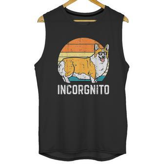 Incorgnito Welsh Corgi Sunset Retro Pet Dog Lover Owner Gift Unisex Tank Top | Favorety AU