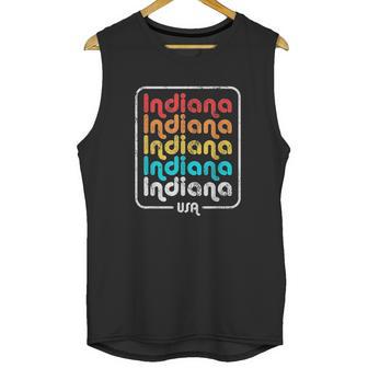 Indiana State Vintage 1970S 1980S Retro Unisex Tank Top | Favorety DE