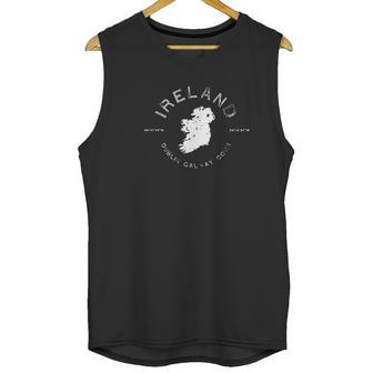 Ireland Map Dublin Galway Cork Graphic Vintage Retro Unisex Tank Top | Favorety AU