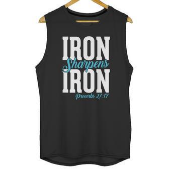 Iron Sharpens Iron Proveb Unisex Tank Top | Favorety DE