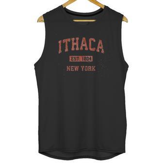 Ithaca New York Ny Vintage Athletic Sports Unisex Tank Top | Favorety AU