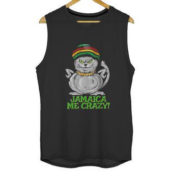 Jamaica Me Crazy Top Funny Gift Jamaican Reggae Music Cat Unisex Tank Top | Favorety CA