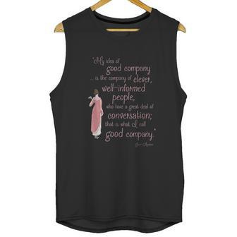 Jane Austen Gifts Persuasion Quote Good Company Unisex Tank Top | Favorety DE