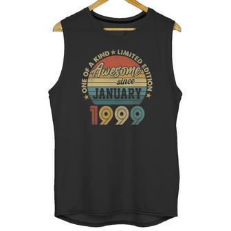 January 1999 Vintage 22 Years Old Retro 22Nd Birthday Gift Unisex Tank Top | Favorety AU