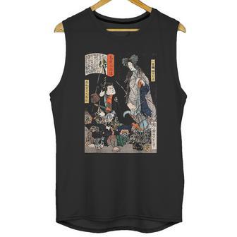 Japanese Art Ninja Saving The Maiden Samurai Unisex Tank Top | Favorety CA